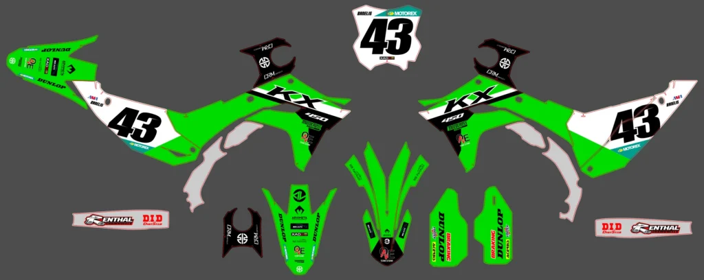 Okleina motocyklowa KAWASAKI - KAW-167