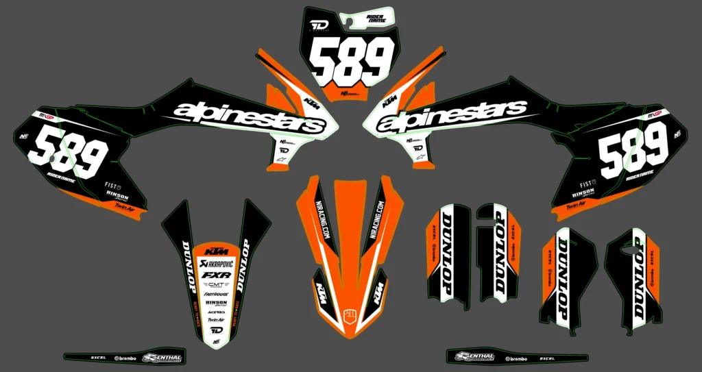 Okleina motocyklowa KTM - KTM-910