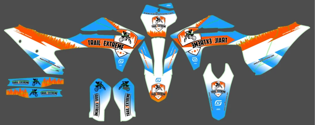 Okleina motocyklowa GAS GAS - GAS-129