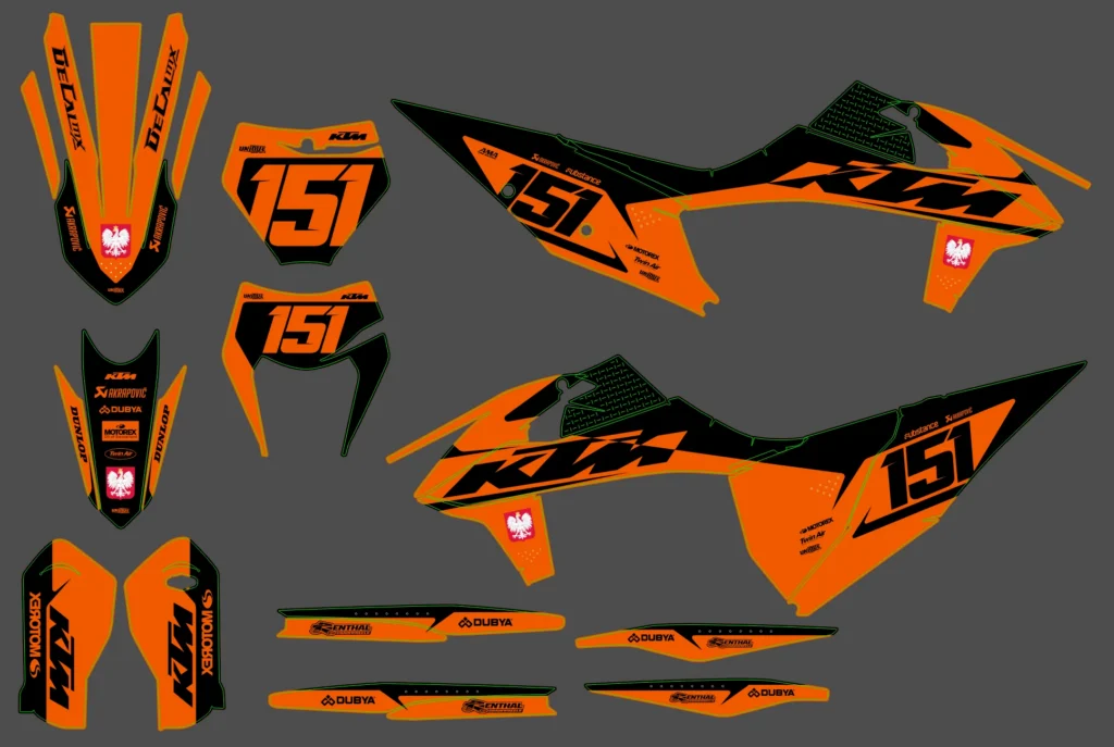 Okleina motocyklowa KTM - KTM-962