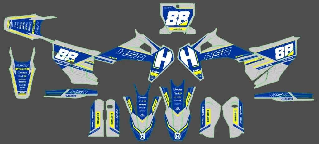 Okleina motocyklowa HUSQVARNA - HUSQ-282