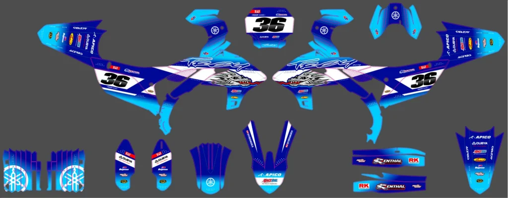 Okleina motocyklowa YAMAHA - YAM-367