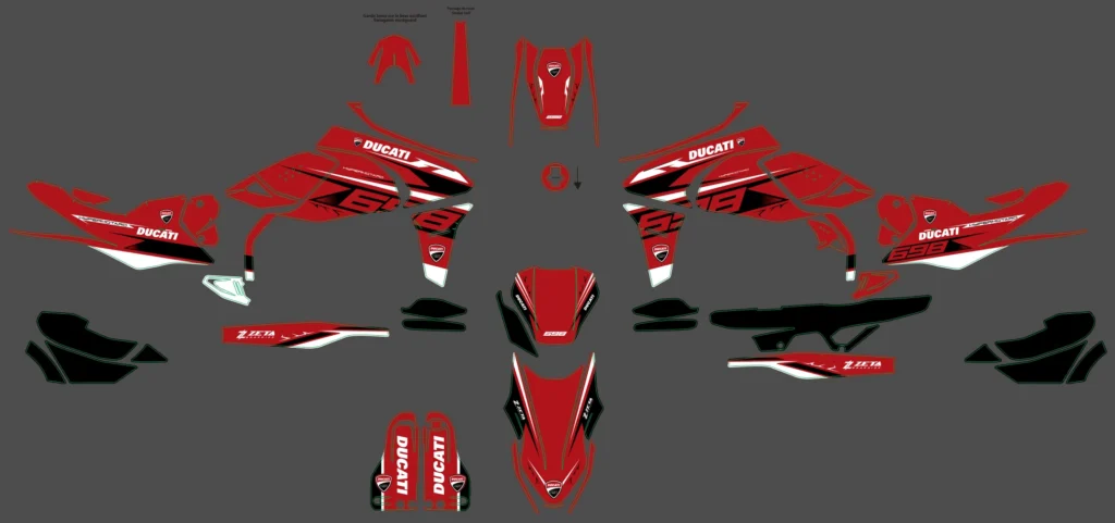 Okleina motocyklowa DUCATI - DUC-14