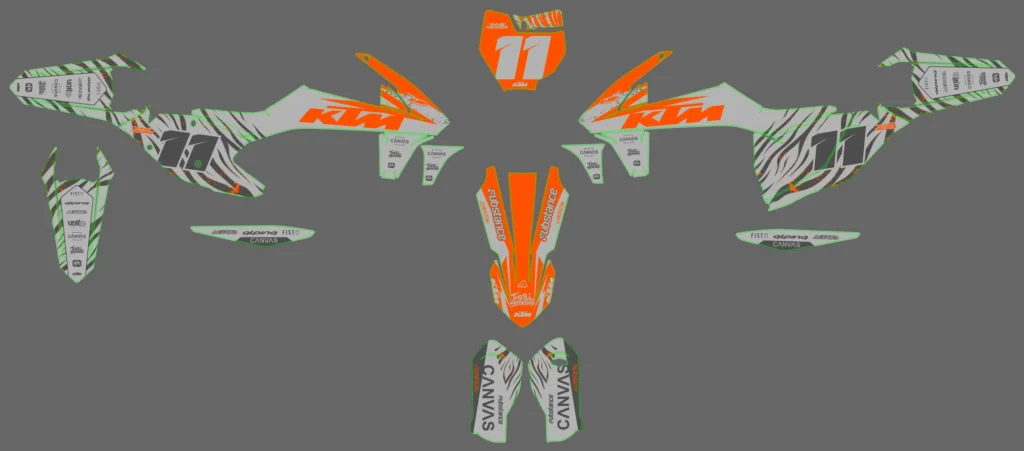 Okleina motocyklowa KTM - KTM-667