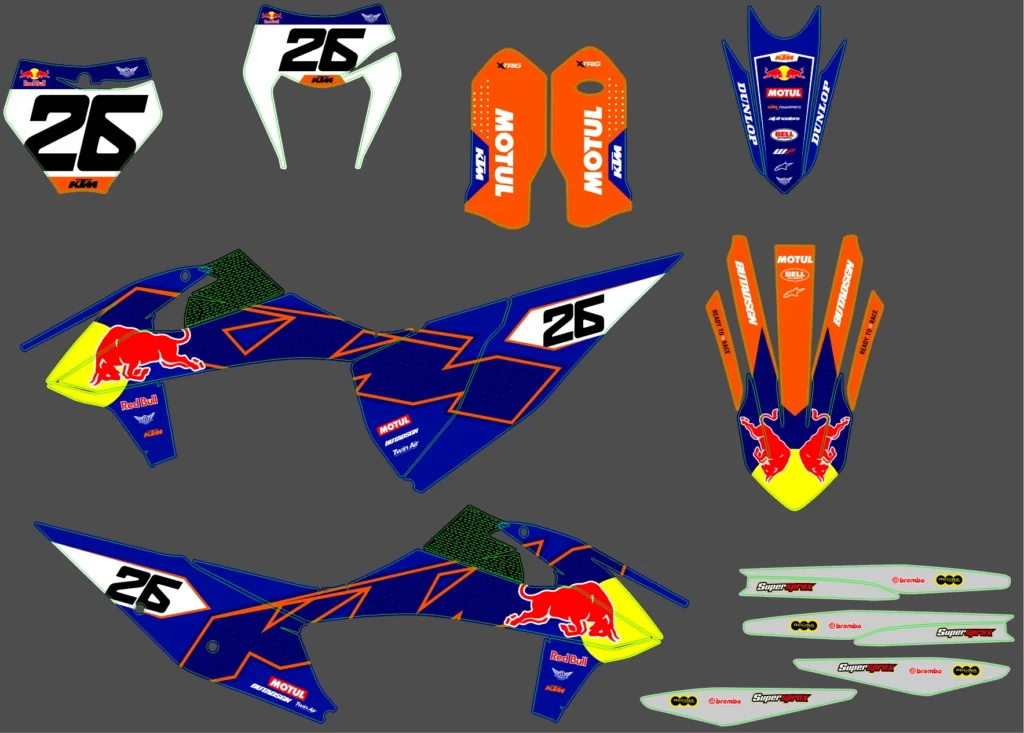 Okleina motocyklowa KTM - KTM-1011