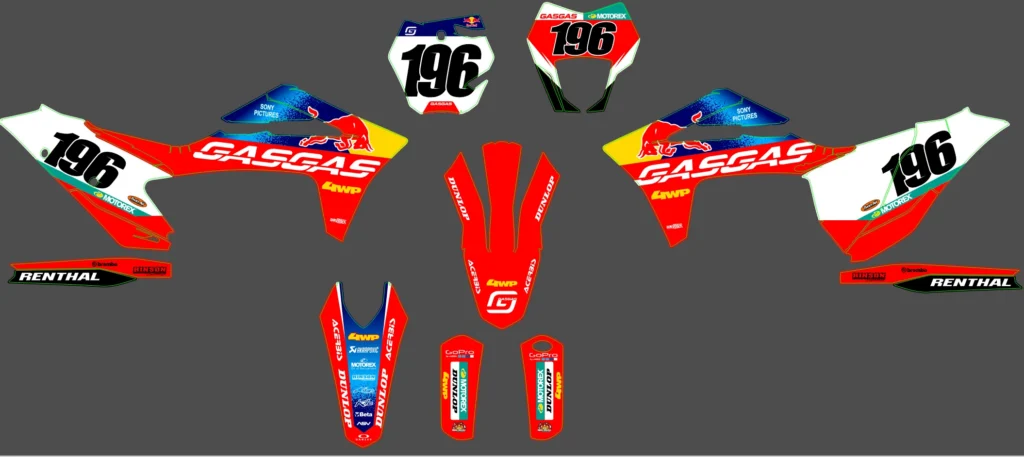 Okleina motocyklowa GAS GAS - GAS-132