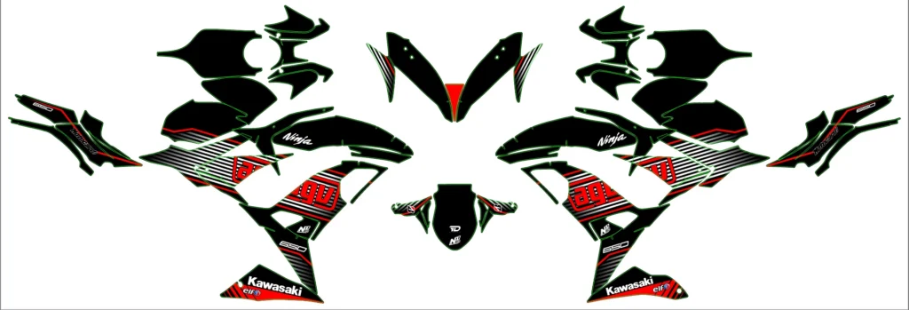Okleina motocyklowa KAWASAKI - KAW-172