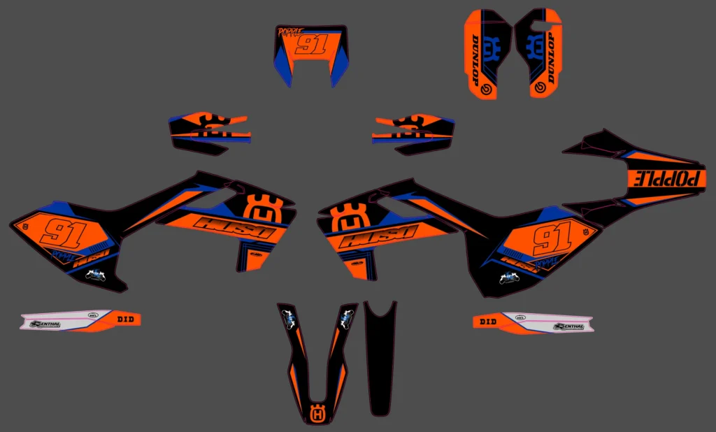 Okleina motocyklowa HUSQVARNA - HUSQ-286