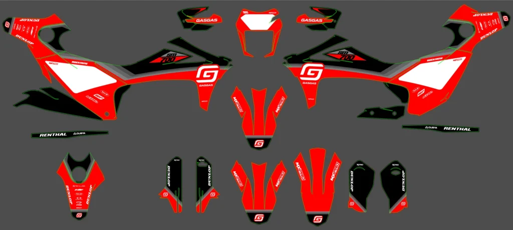 Okleina motocyklowa GAS GAS - GAS-133