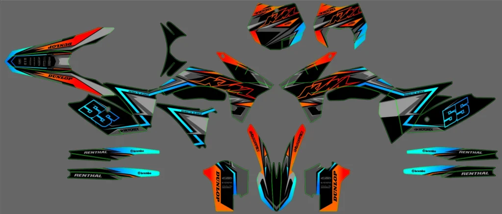 Okleina motocyklowa KTM - KTM-881