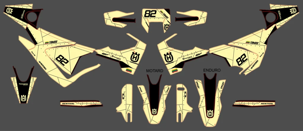 Okleina motocyklowa HUSQVARNA - HUSQ-288