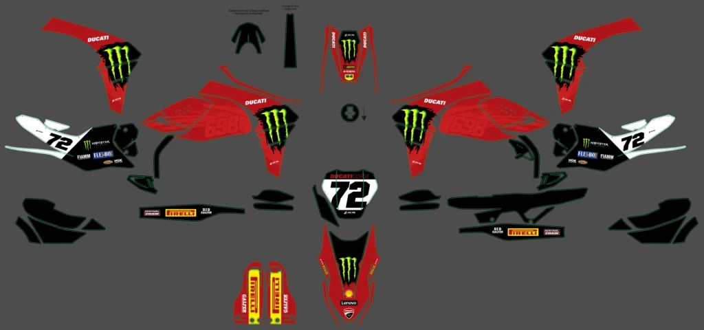 Okleina motocyklowa DUCATI - DUC-12