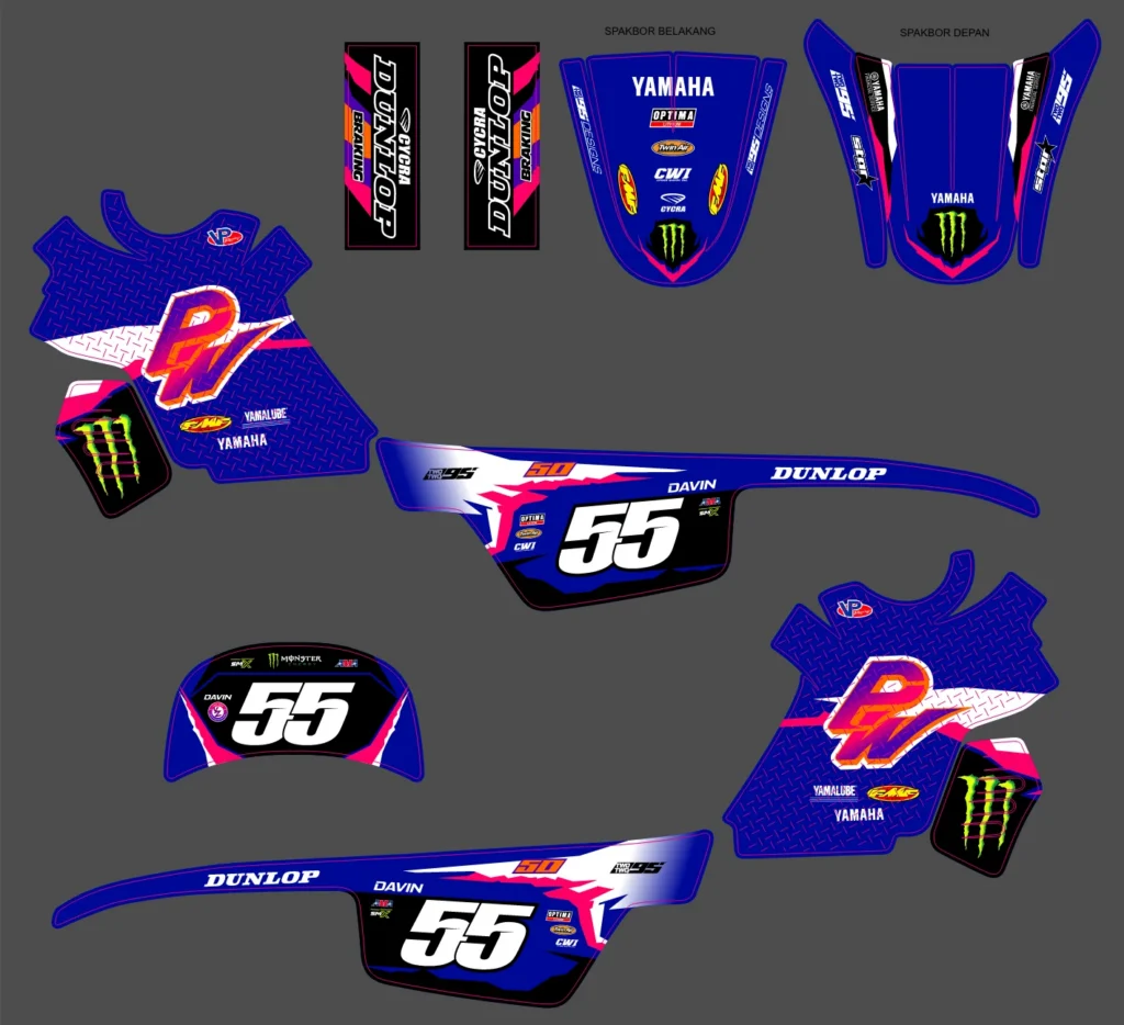 Okleina motocyklowa YAMAHA - YAM-389