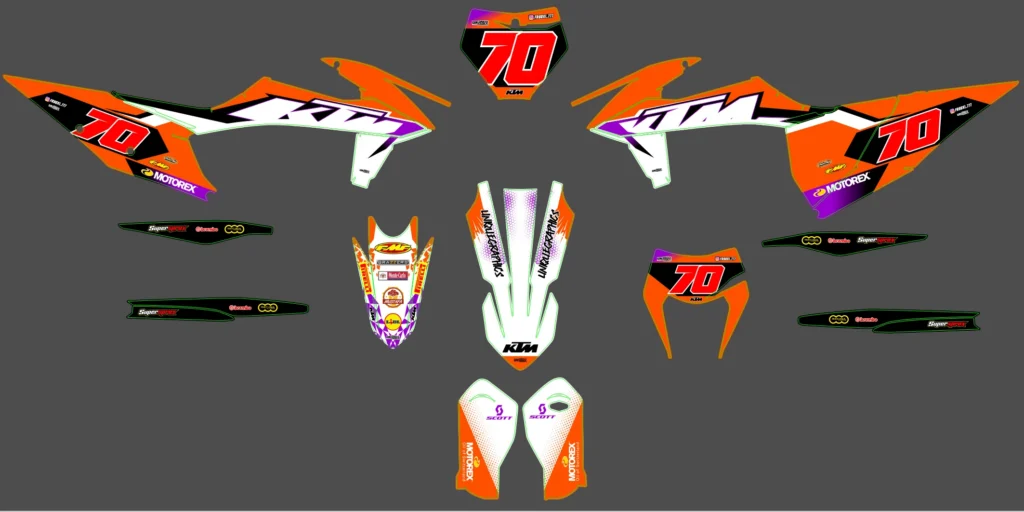 Okleina motocyklowa KTM - KTM-725