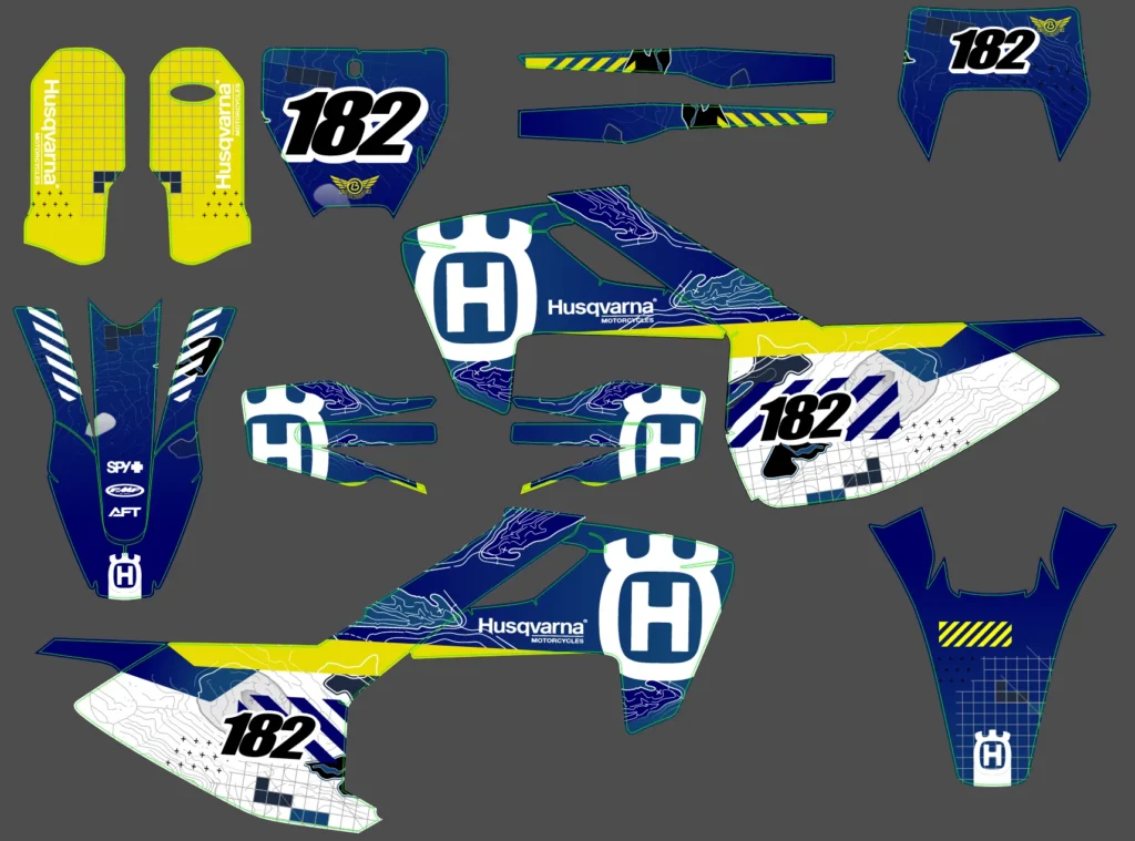 Okleina motocyklowa HUSQVARNA - HUSQ-296