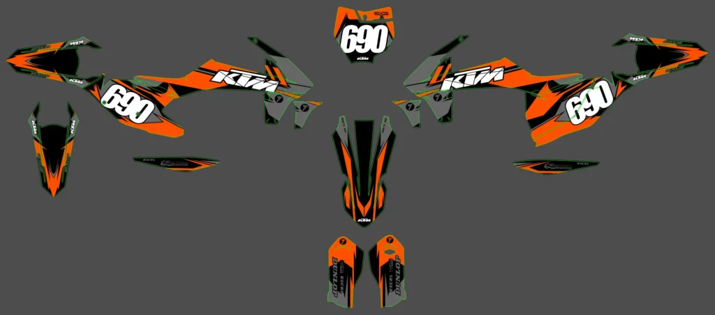 Okleina motocyklowa KTM - KTM-518