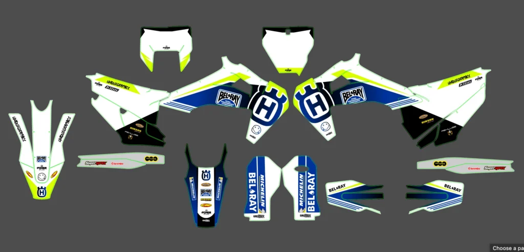Okleina motocyklowa HUSQVARNA - HUSQ-297