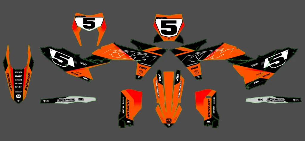 Okleina motocyklowa KTM - KTM-722