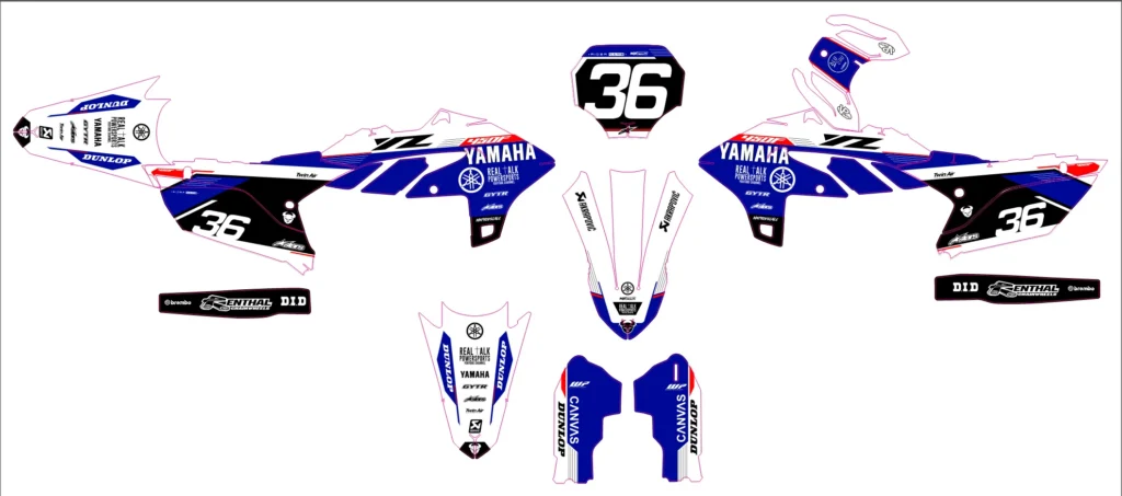 Okleina motocyklowa YAMAHA - YAM-414