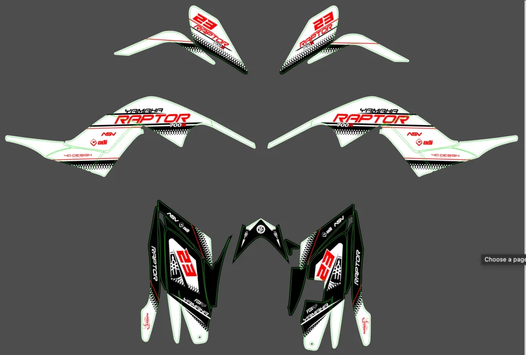 Okleina motocyklowa YAMAHA - YAM-421