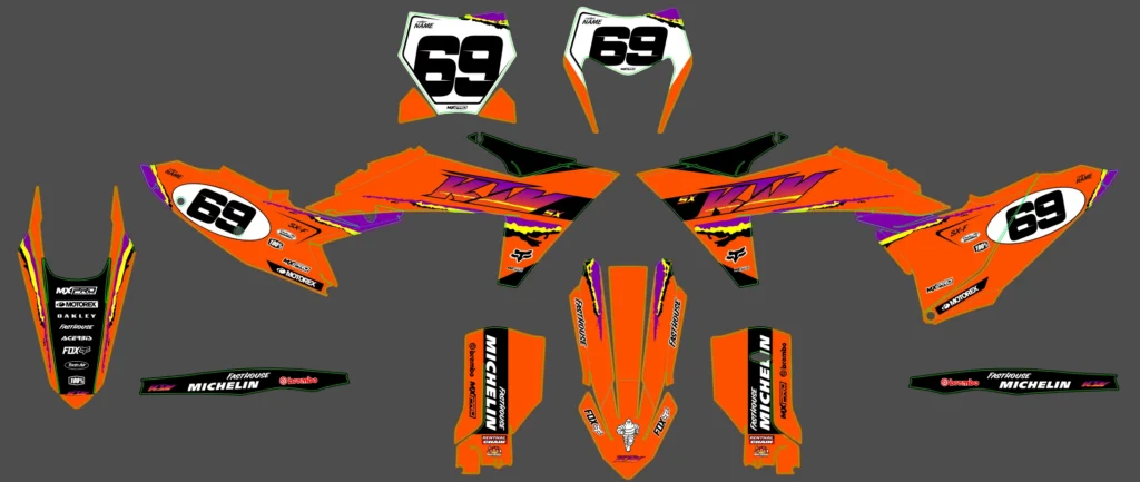 Okleina motocyklowa KTM - KTM-872