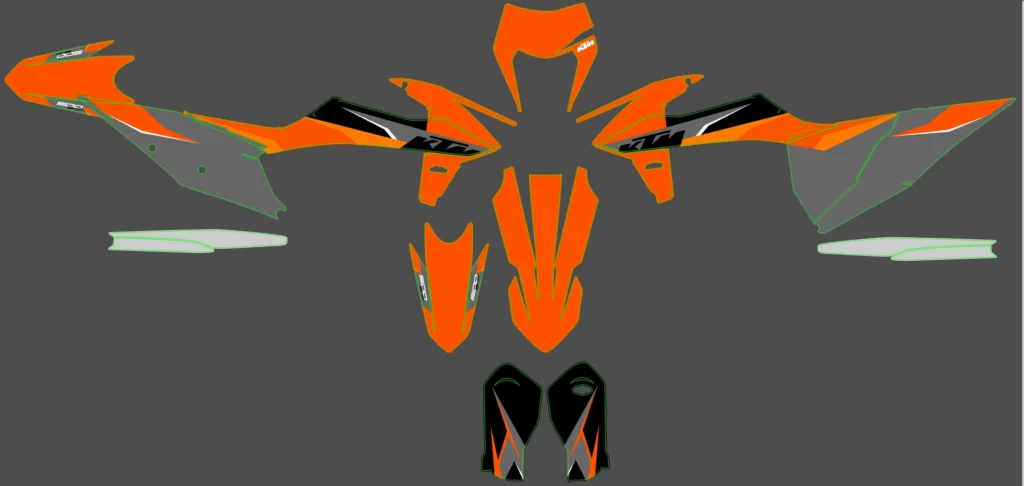 Okleina motocyklowa KTM - KTM-375