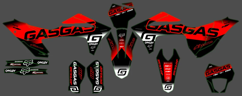 Okleina motocyklowa GAS GAS - GAS-134