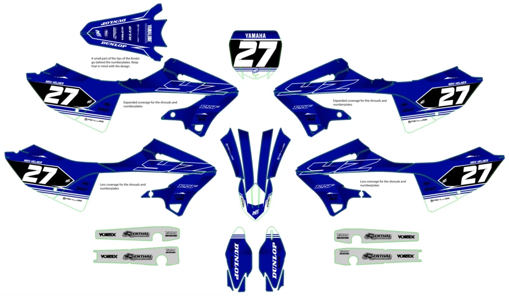 Okleina motocyklowa YAMAHA - YAM-432