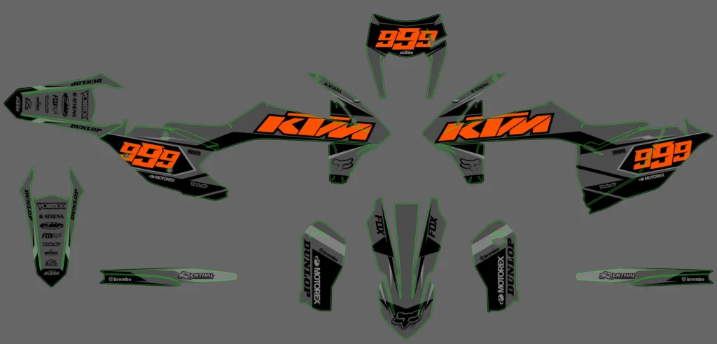 Okleina motocyklowa KTM - KTM-651