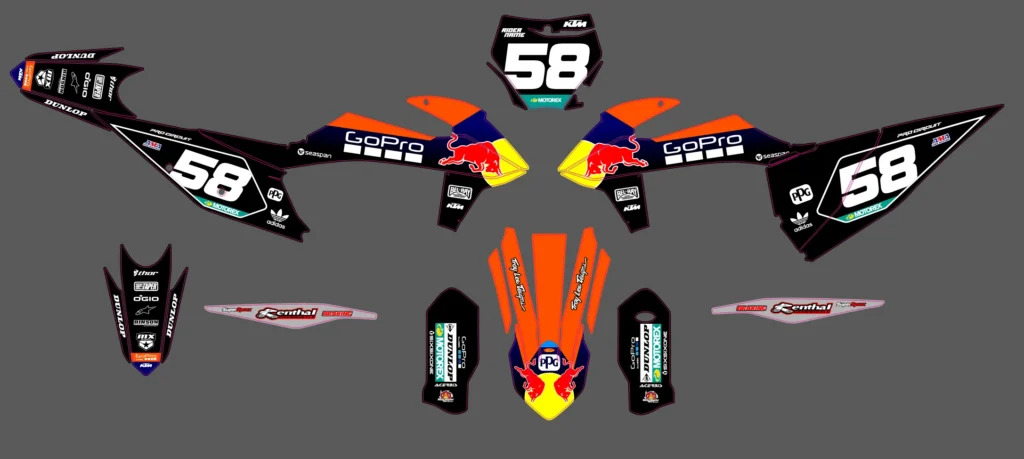 Okleina motocyklowa KTM - KTM-743