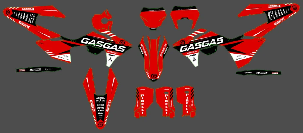 Okleina motocyklowa GAS GAS - GAS-135