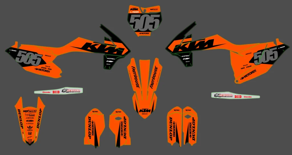 Okleina motocyklowa KTM - KTM-712