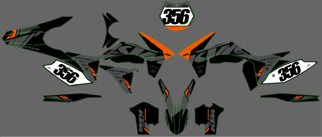 Okleina motocyklowa KTM - KTM-517