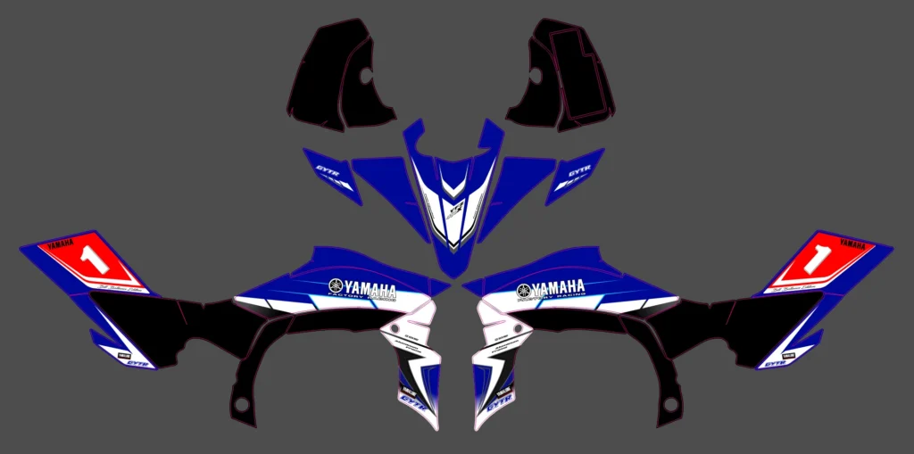 Okleina motocyklowa YAMAHA - YAM-447