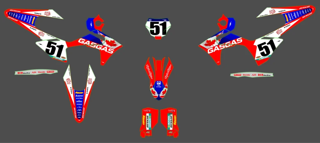 Okleina motocyklowa GAS GAS - GAS-137