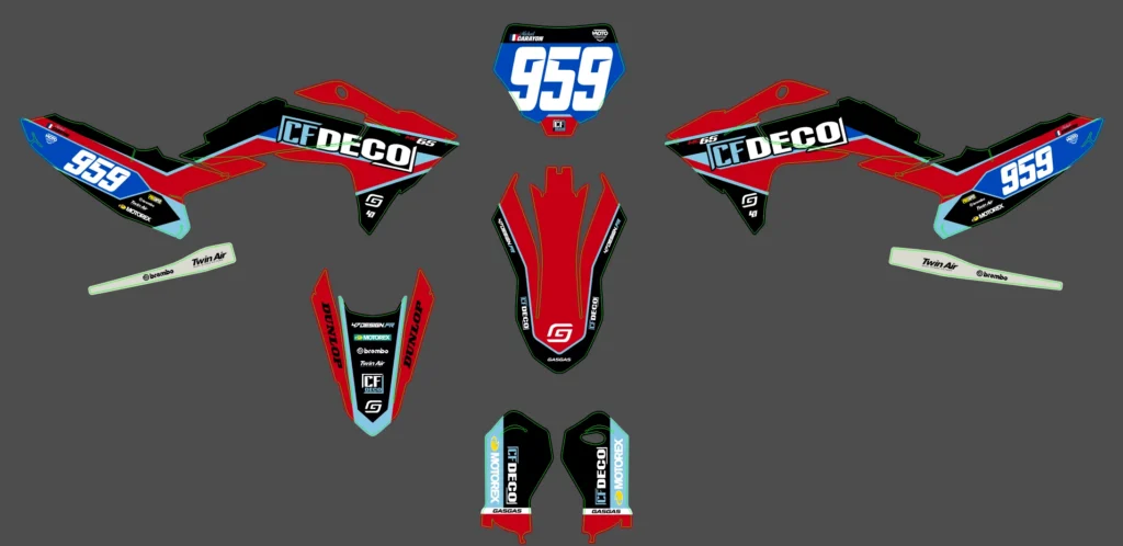 Okleina motocyklowa GAS GAS - GAS-138