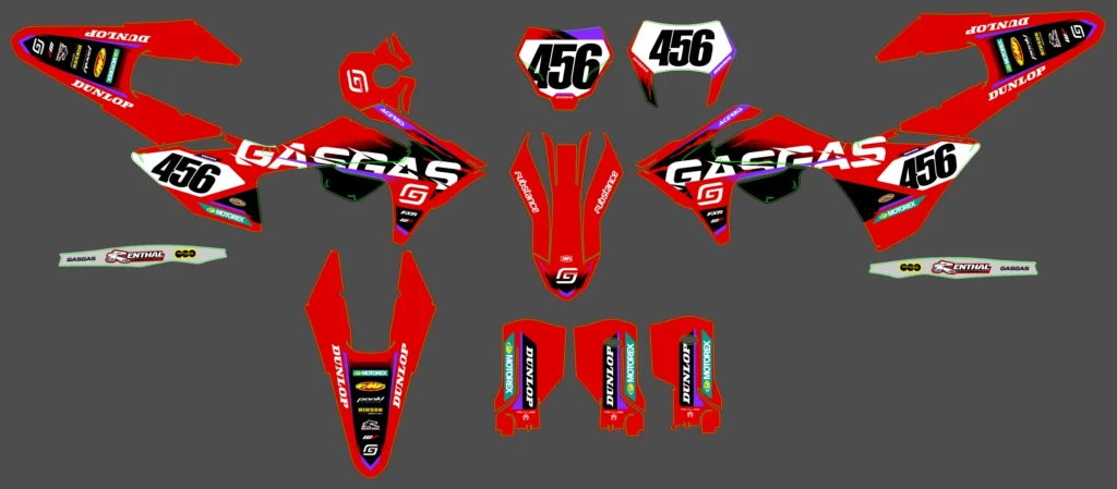 Okleina motocyklowa GAS GAS - GAS-140