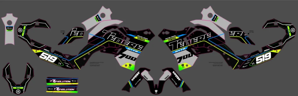 Okleina motocyklowa YAMAHA - YAM-457