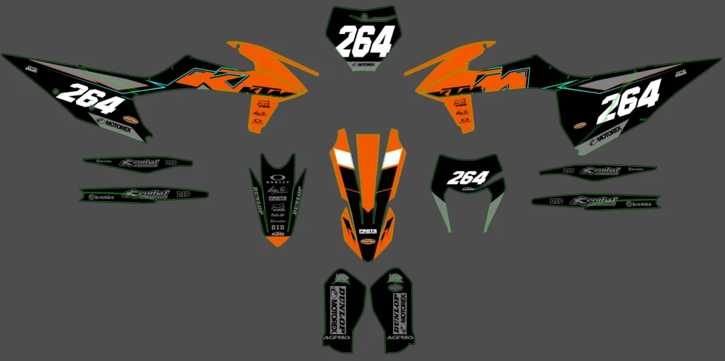 Okleina motocyklowa KTM - KTM-555