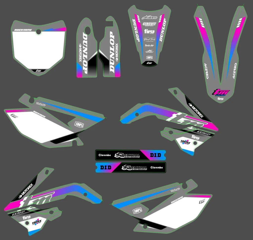 Okleina motocyklowa TM Racing - TMR-14