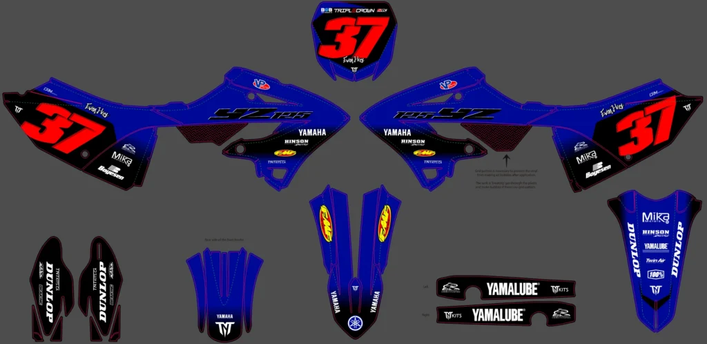 Okleina motocyklowa YAMAHA - YAM-458