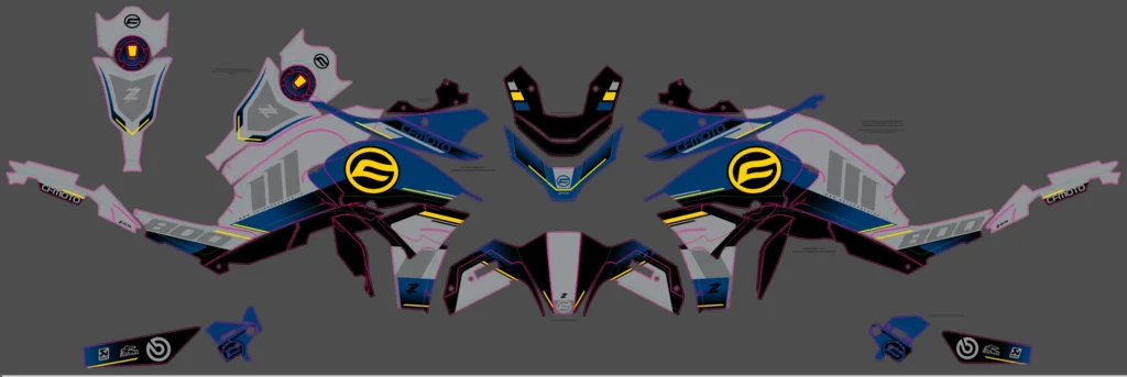 Okleina motocyklowa CF MOTO - CF-08
