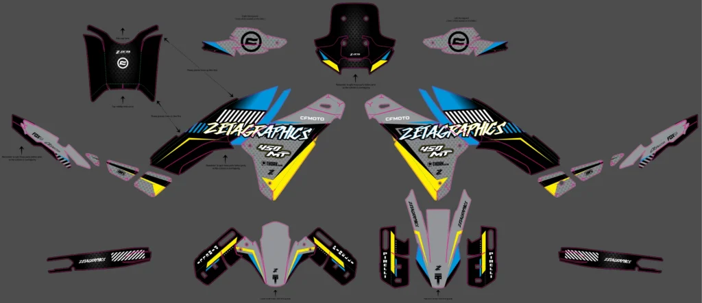 Okleina motocyklowa CF MOTO - CF-05