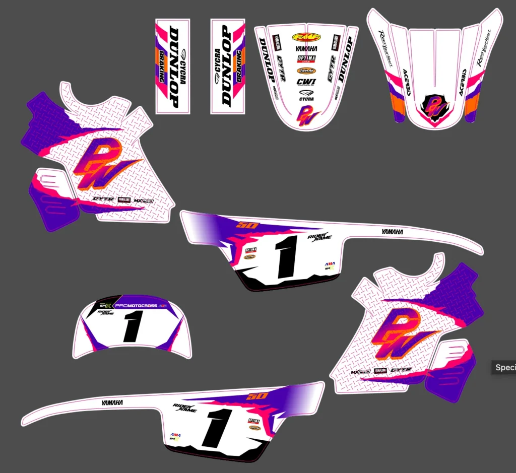 Okleina motocyklowa YAMAHA - YAM-462