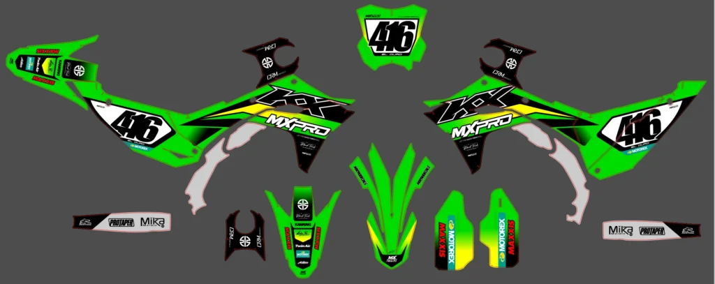 Okleina motocyklowa KAWASAKI - KAW-198