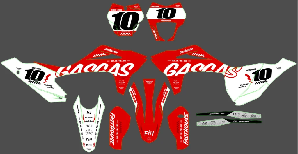 Okleina motocyklowa GAS GAS - GAS-142
