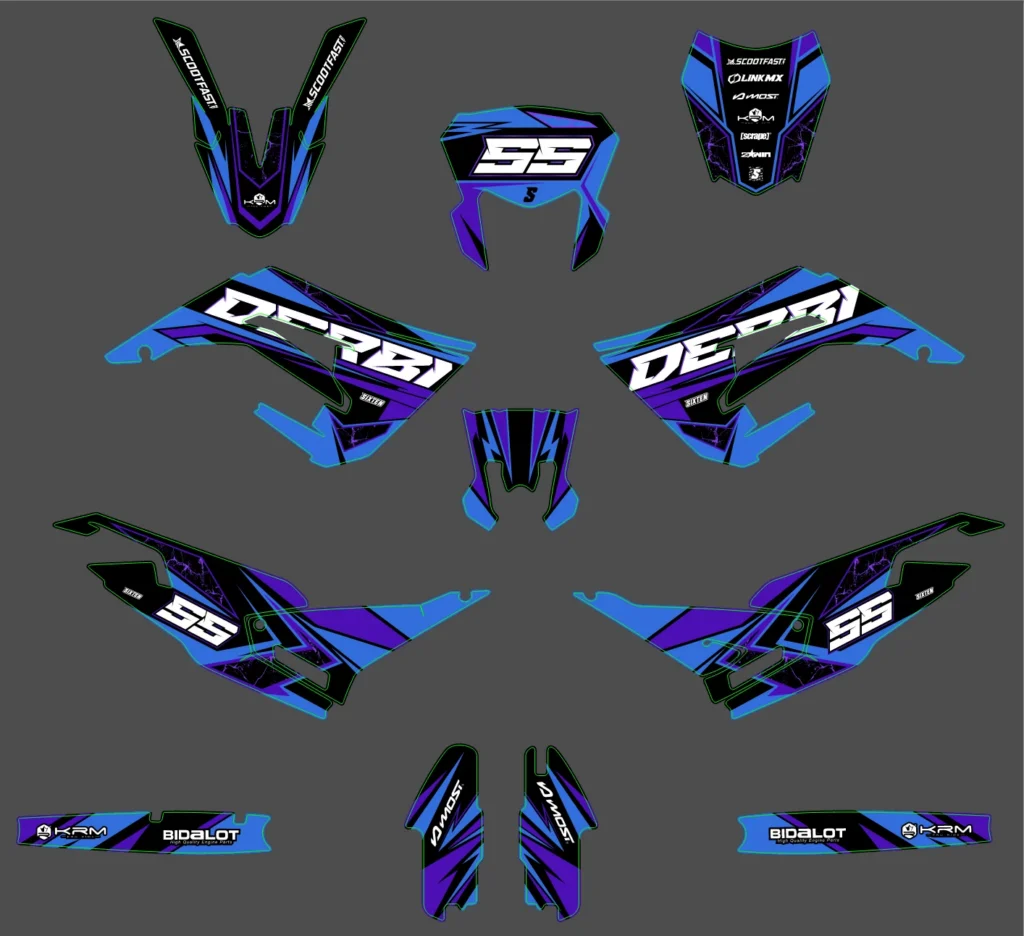 Okleina motocyklowa DERBI - DERBI-37