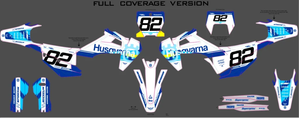 Okleina motocyklowa HUSQVARNA - HUSQ-319