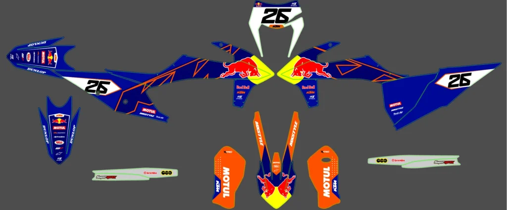 Okleina motocyklowa KTM - KTM-715