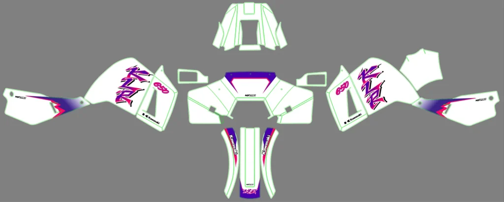 Okleina motocyklowa KAWASAKI - KAW-200